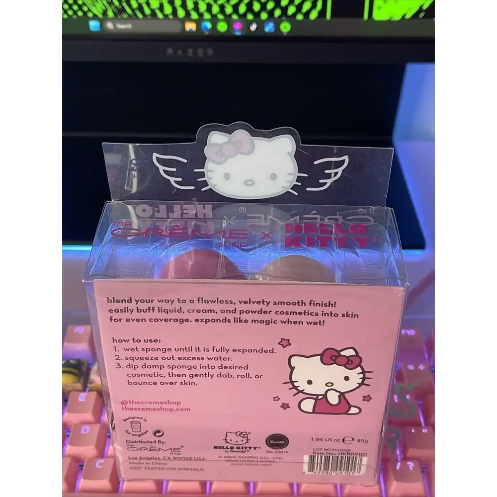 The Creme Shop x Sanrio Hello Kitty Premium Plush Blender Duo Pink Bow LE
